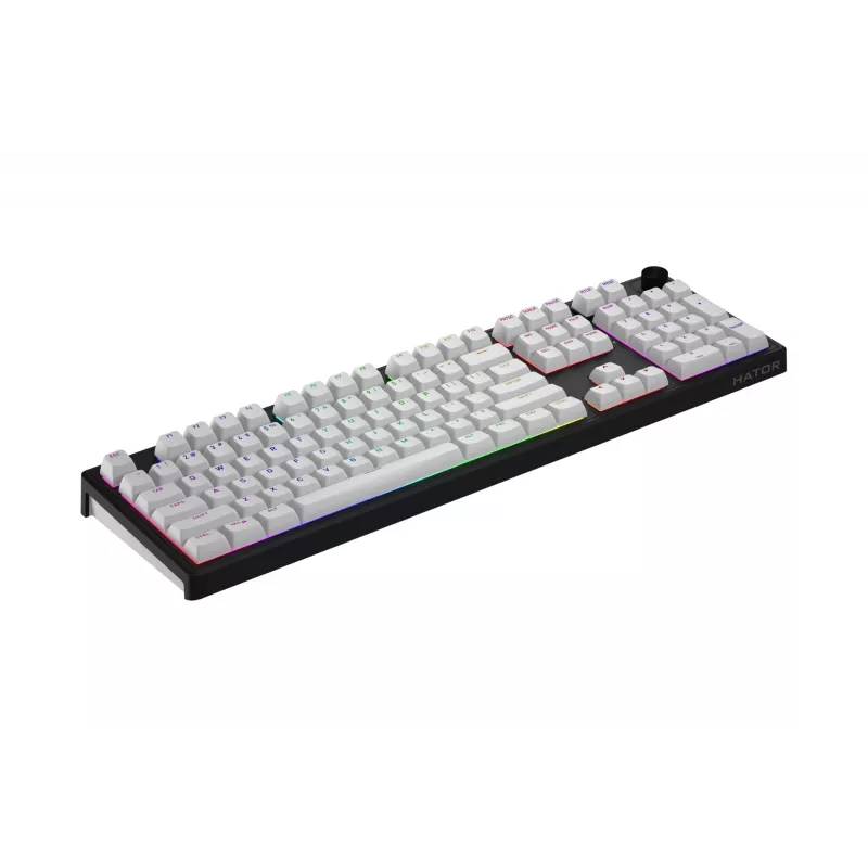 Teclado Gaming HATOR Skyfall Wireless 100 USB + RF Wireless + Bluetooth QWERTY US English Preto, Branco
