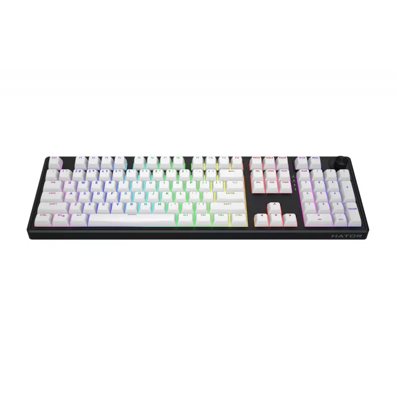 Teclado Gaming HATOR Skyfall Wireless 100 USB + RF Wireless + Bluetooth QWERTY US English Preto, Branco