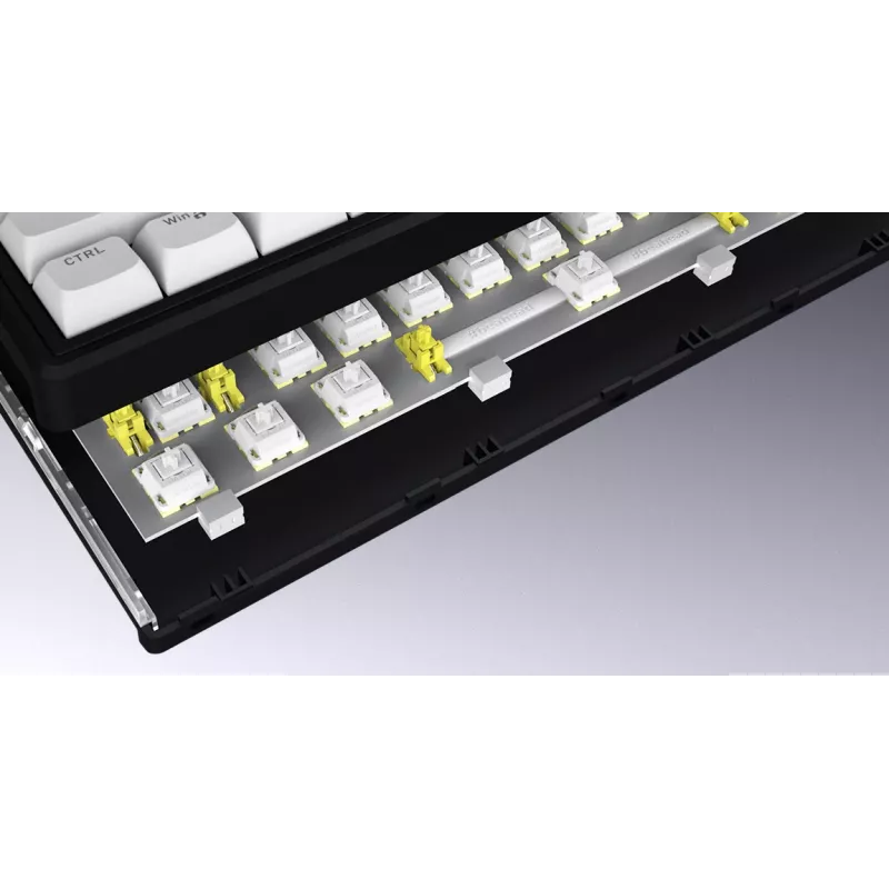 Teclado Gaming HATOR Skyfall Wireless 100 USB + RF Wireless + Bluetooth QWERTY US English Preto, Branco