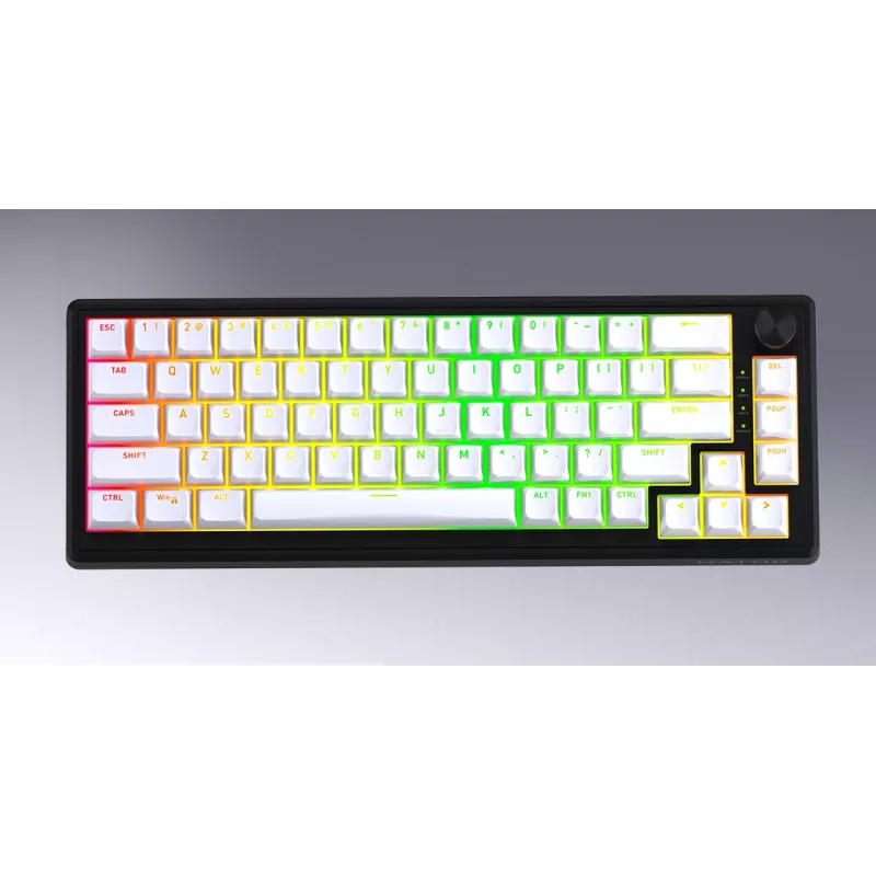 Teclado Gaming HATOR Skyfall Wireless 100 USB + RF Wireless + Bluetooth QWERTY US English Preto, Branco