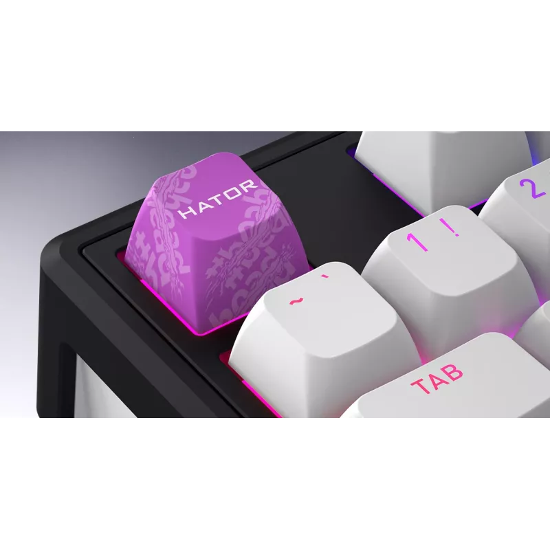 Teclado Gaming HATOR Skyfall Wireless 100 USB + RF Wireless + Bluetooth QWERTY US English Preto, Branco