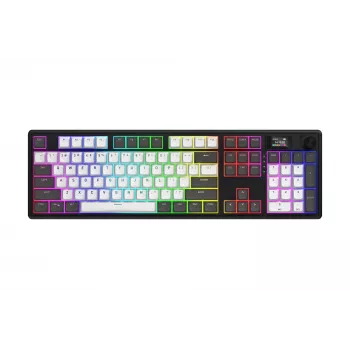 Teclado Gaming HATOR Skyfall Pro Wireless 100 USB + RF Wireless + Bluetooth QWERTY US English Preto, Cinzento