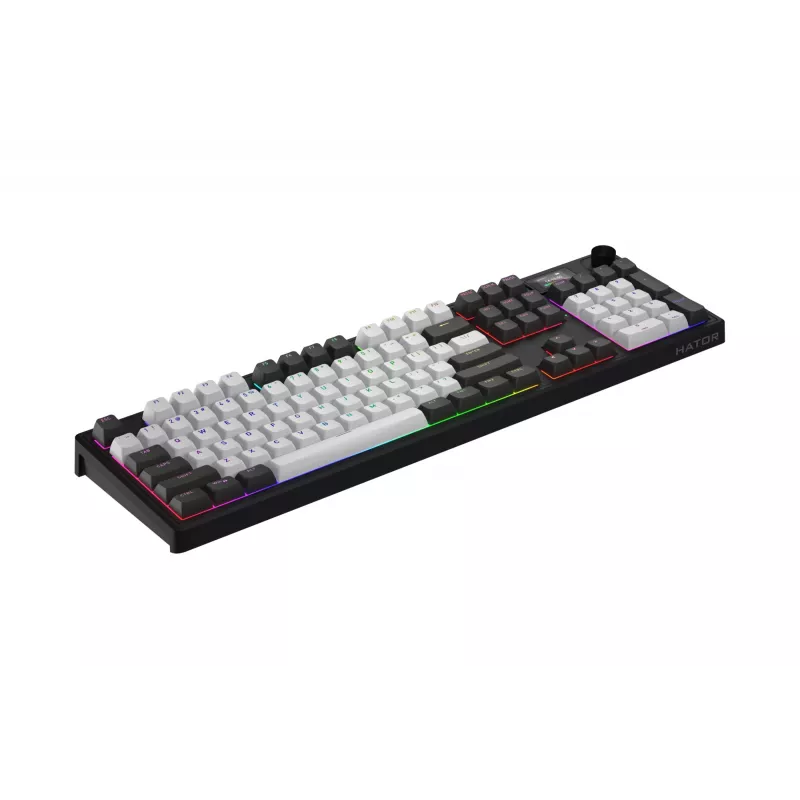 Teclado Gaming HATOR Skyfall Pro Wireless 100 USB + RF Wireless + Bluetooth QWERTY US English Preto, Cinzento