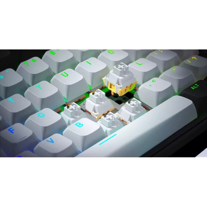 Teclado Gaming HATOR Skyfall Pro Wireless 100 USB + RF Wireless + Bluetooth QWERTY US English Preto, Cinzento