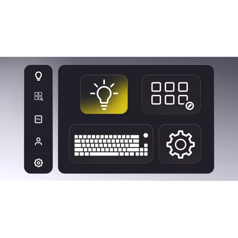 Teclado Gaming HATOR Skyfall Pro Wireless 100 USB + RF Wireless + Bluetooth QWERTY US English Preto, Cinzento