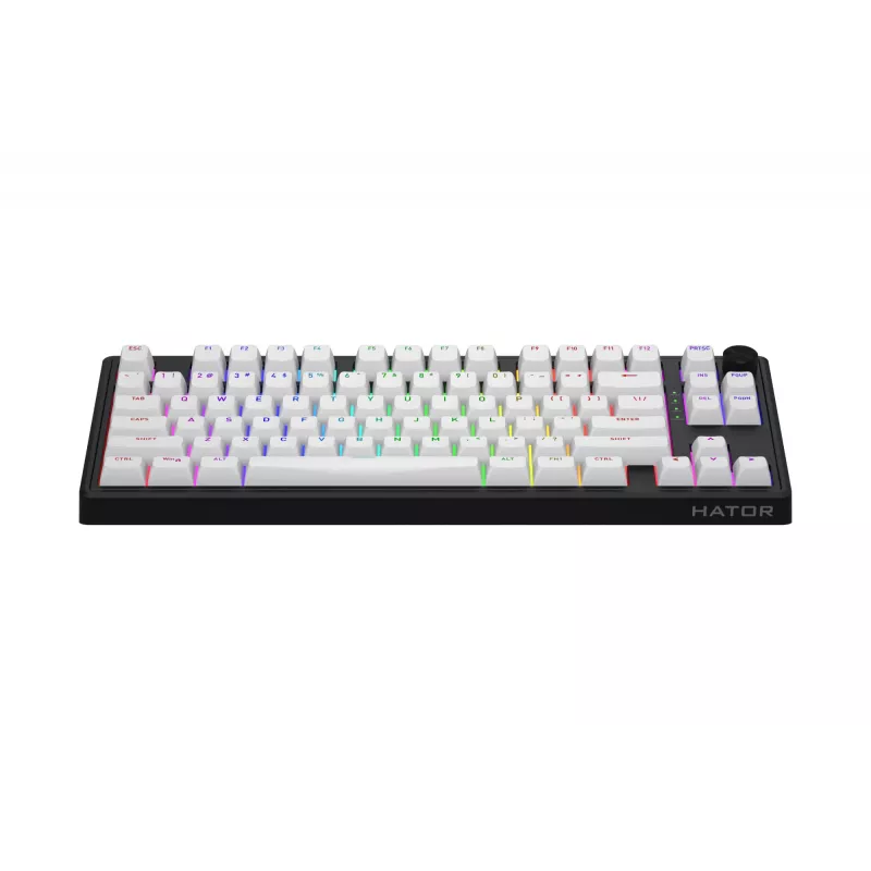 Teclado Gaming HATOR Skyfall 80 MAG ULTRA 8K USB QWERTY US-English Preto, Branco