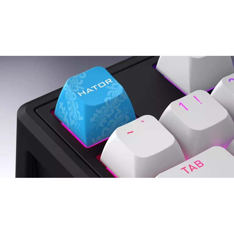 Teclado Gaming HATOR Skyfall 80 MAG ULTRA 8K USB QWERTY US-English Preto, Branco