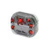 Capa Samsung Keith Haring Slickback para Galaxy Buds3 Pro vermelha transparente