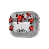 Capa Samsung Keith Haring Slickback para Galaxy Buds3 Pro vermelha transparente