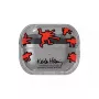 Capa Samsung Keith Haring Slickback para Galaxy Buds3 Pro vermelha transparente