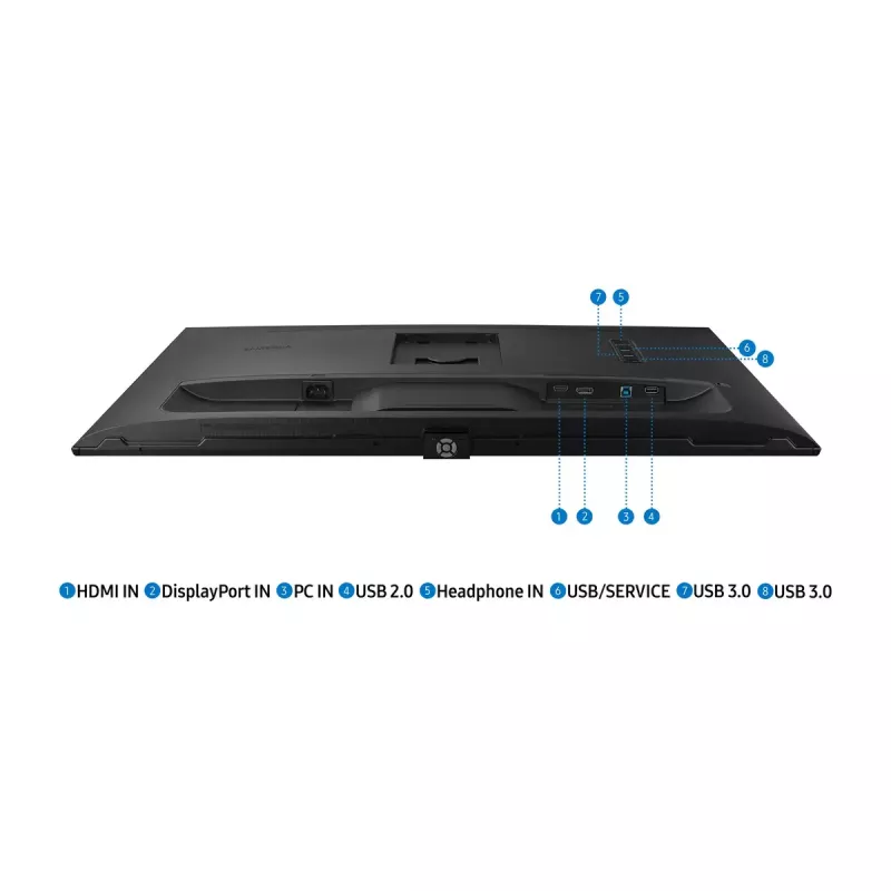 Monitor de computador Samsung S32A600NWU 81,3 cm (32 polegadas) 2560 x 1440 píxeis Quad HD Preto