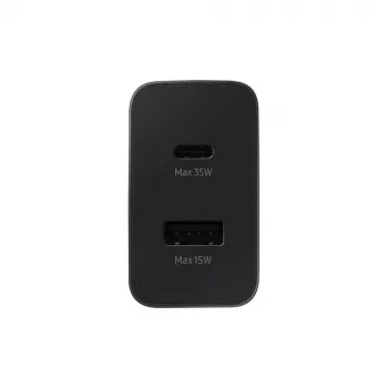 Carregador Samsung EP-TA220NBEGEU para dispositivos móveis Auscultadores, Headset, Portátil, Smartphone, Smartwatch, Tablet Preto AC Interior