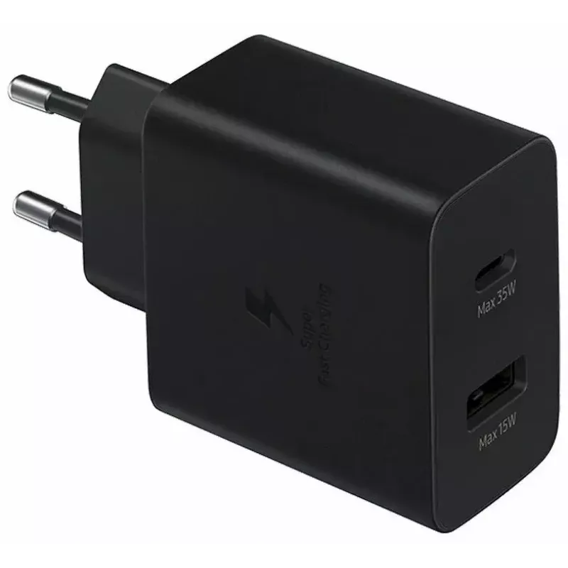Carregador Samsung EP-TA220NBEGEU para dispositivos móveis Auscultadores, Headset, Portátil, Smartphone, Smartwatch, Tablet Preto AC Interior