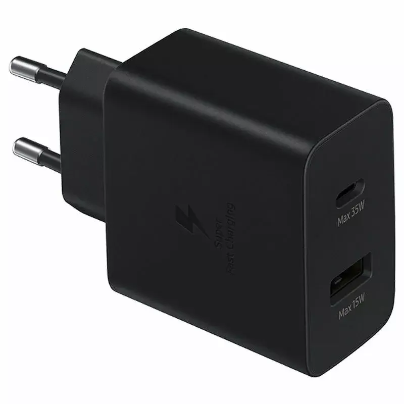 Carregador Samsung EP-TA220NBEGEU para dispositivos móveis Auscultadores, Headset, Portátil, Smartphone, Smartwatch, Tablet Preto AC Interior
