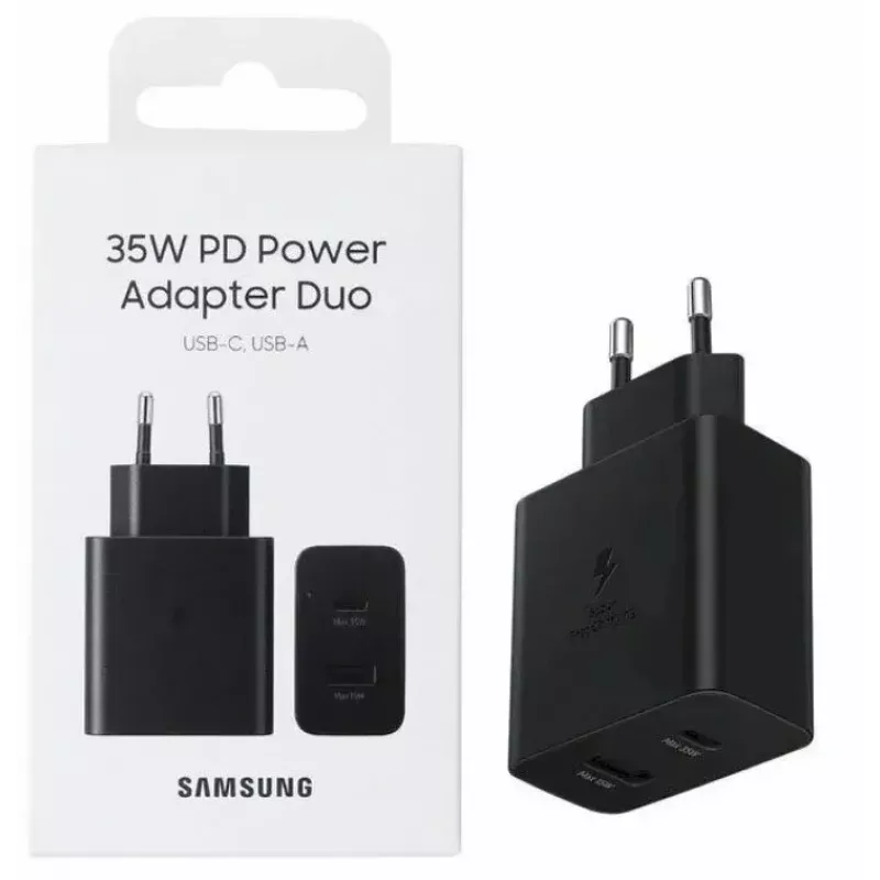 Carregador Samsung EP-TA220NBEGEU para dispositivos móveis Auscultadores, Headset, Portátil, Smartphone, Smartwatch, Tablet Preto AC Interior
