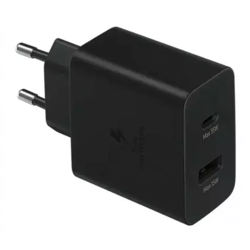 Carregador Samsung EP-TA220NBEGEU para dispositivos móveis Auscultadores, Headset, Portátil, Smartphone, Smartwatch, Tablet Preto AC Interior