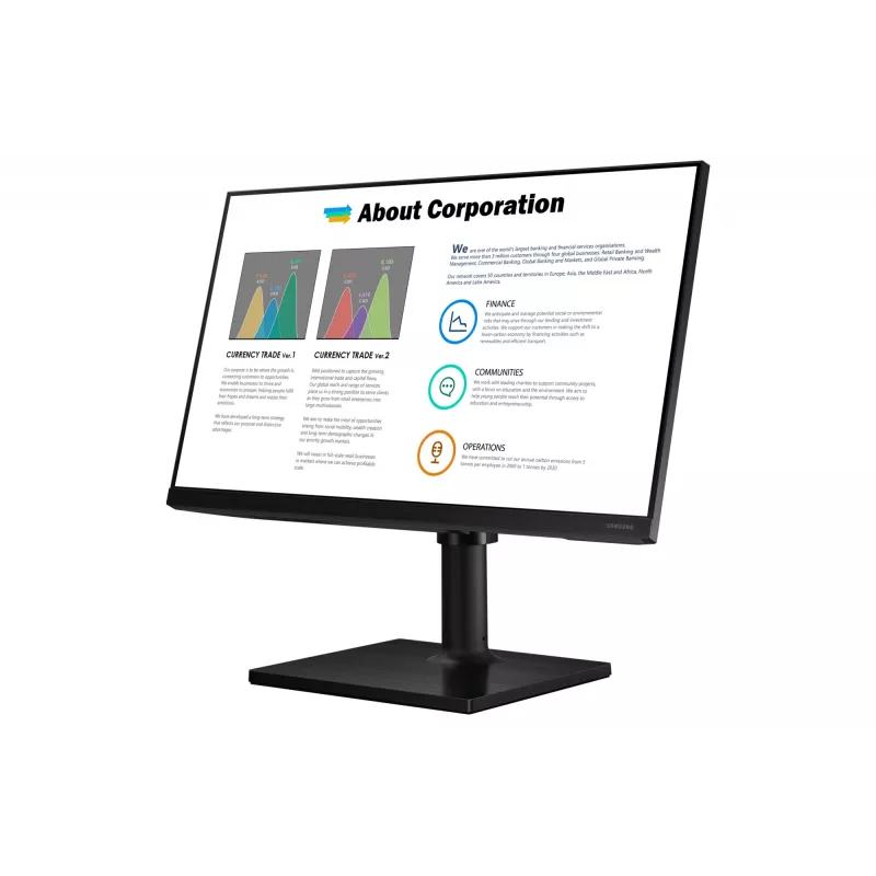 Monitor de computador Samsung T45F 68,6 cm (27 polegadas) 1920 x 1080 píxeis Full HD LED Preto