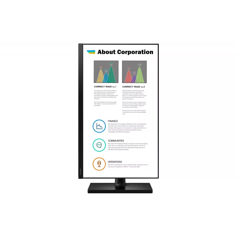 Monitor de computador Samsung T45F 68,6 cm (27 polegadas) 1920 x 1080 píxeis Full HD LED Preto