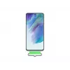 Capa traseira de silicone com banda Branca Samsung Galaxy S21 FE