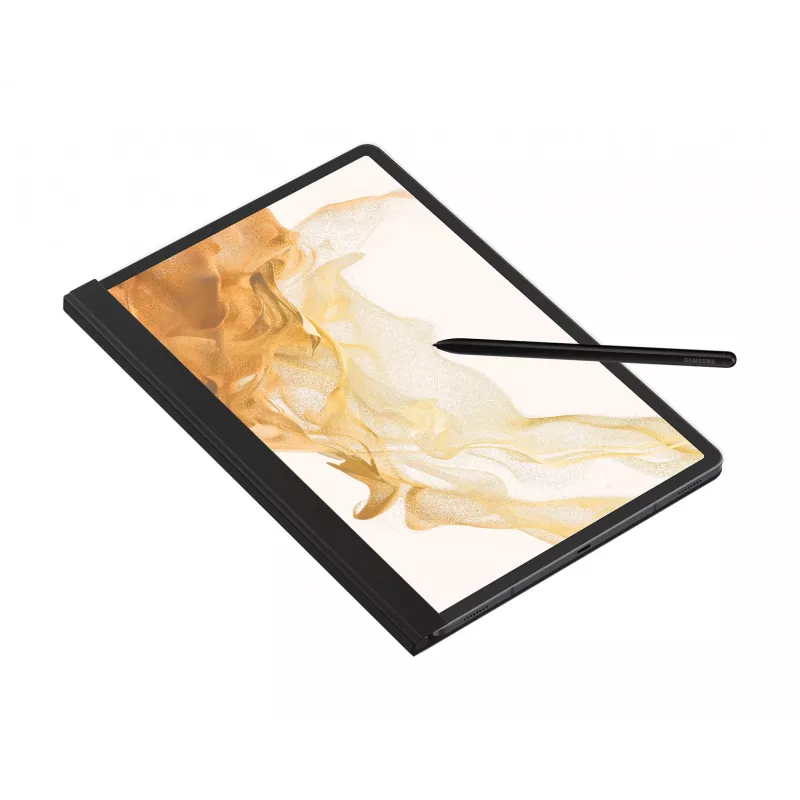 Capa tipo folio para tablet Samsung EF-ZX800P para Galaxy Tab S8+ / S7+ / S7 FE, compatível com ecrã de 12,7 polegadas, Preta