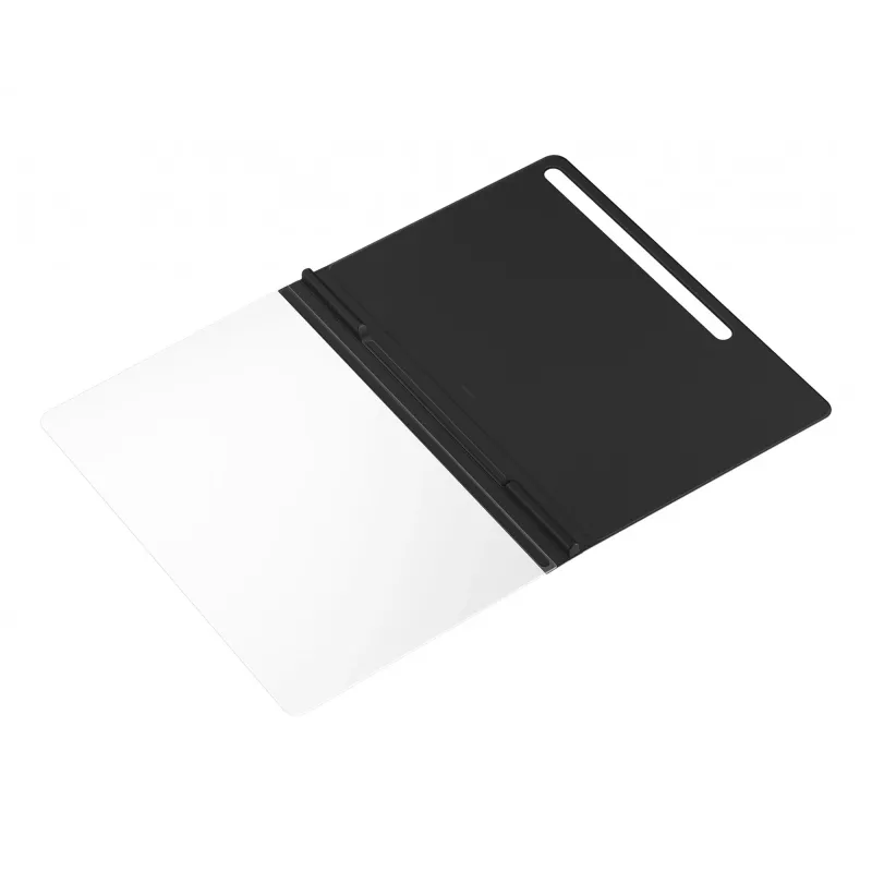 Capa tipo folio para tablet Samsung EF-ZX800P para Galaxy Tab S8+ / S7+ / S7 FE, compatível com ecrã de 12,7 polegadas, Preta