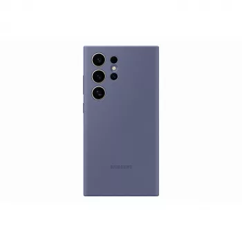 Capa de silicone Samsung Galaxy S24 Ultra Violeta Monocromático