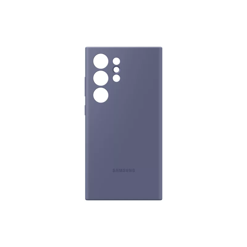 Capa de silicone Samsung Galaxy S24 Ultra Violeta Monocromático