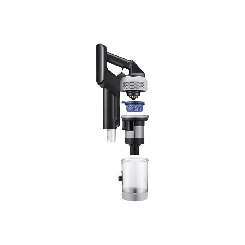 Aspirador vertical 2-em-1 Samsung VS80F28ELP Bateria Seco HEPA, Micro Sem saco 0,5 l 770 W Cinzento 2,2 Ah