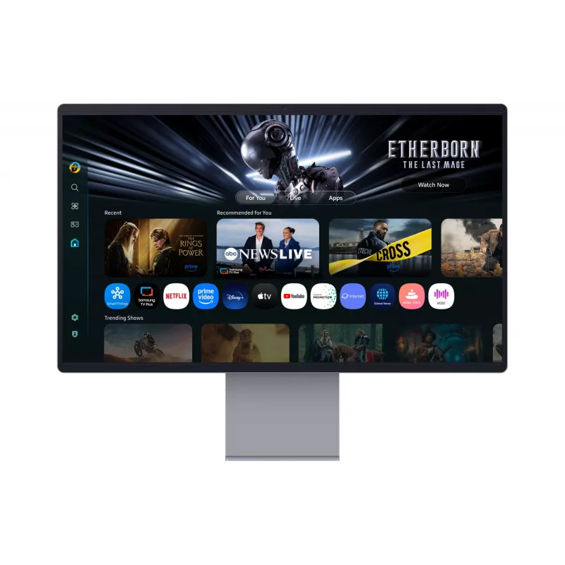 Monitor Samsung M90SF 81,3 cm (32 inch) 3840 x 2160 píxeis 4K Ultra HD OLED Prateado