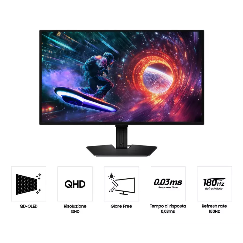 Samsung G50F Monitor de computador 68,6 cm (27 polegadas) 2560 x 1440 Pixel Quad HD OLED Preto