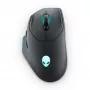 Alienware AW620M Rato gaming para destro RF wireless + USB Type-C ótico 26000 DPI
