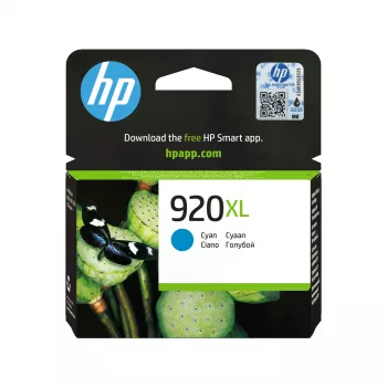 HP 920XL Tinteiro original de alto rendimento ciano, ciano, 1 unid., 700 páginas