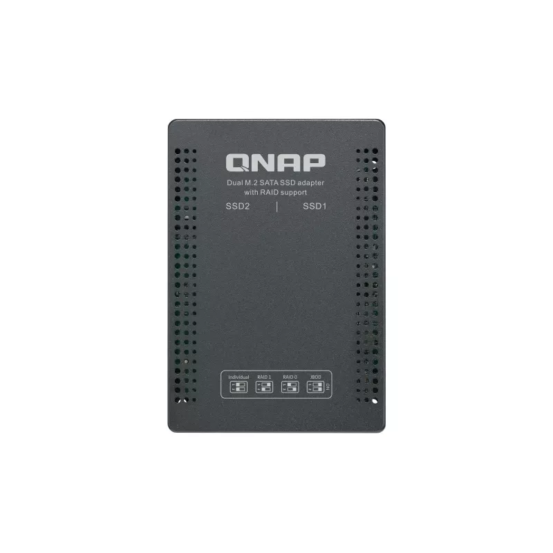 QNAP QDA-A2MAR Caixa de armazenamento Caixa para SSD preto M.2