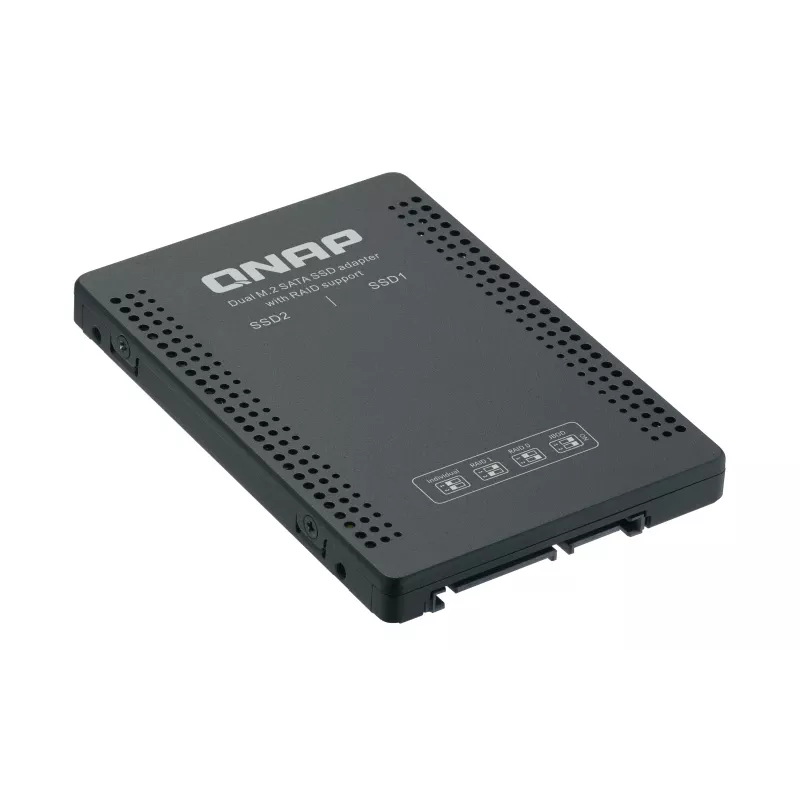 QNAP QDA-A2MAR Caixa de armazenamento Caixa para SSD preto M.2