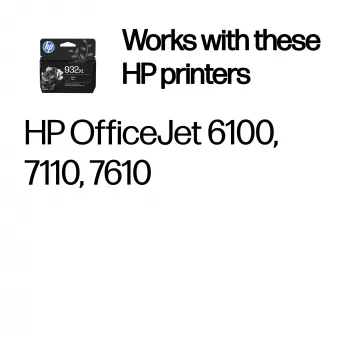 HP 932XL Tinteiro original de grande capacidade preto, preto, 1 unid., 1000 páginas