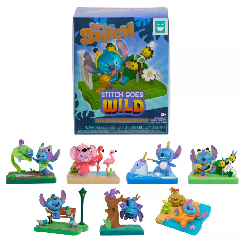 Just Play Happy Haul Stitch Goes Wild figuras colecionáveis blind boxes