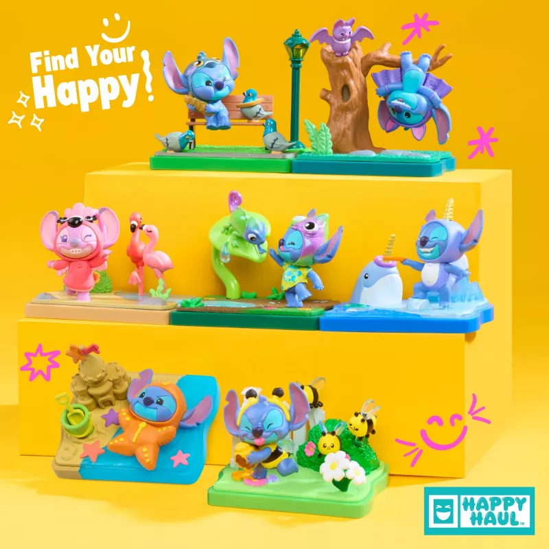 Just Play Happy Haul Stitch Goes Wild figuras colecionáveis blind boxes