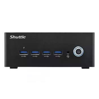 Shuttle Nano PC NT10H9, Intel Core Ultra 9 185H, gráfica Intel Arc, 2xHDMI, 2xUSB 4.0 (DP), 2x2,5 Gbit LAN, incl. VESA funcionamento contínuo 24/7