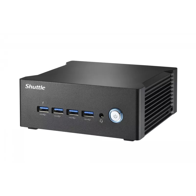 Shuttle Nano PC NT10H9, Intel Core Ultra 9 185H, gráfica Intel Arc, 2xHDMI, 2xUSB 4.0 (DP), 2x2,5 Gbit LAN, incl. VESA funcionamento contínuo 24/7