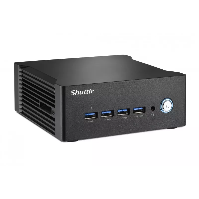 Shuttle Nano PC NT10H9, Intel Core Ultra 9 185H, gráfica Intel Arc, 2xHDMI, 2xUSB 4.0 (DP), 2x2,5 Gbit LAN, incl. VESA funcionamento contínuo 24/7