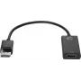 HP adaptador DisplayPort para HDMI 1.4, DisplayPort, HDMI, preto