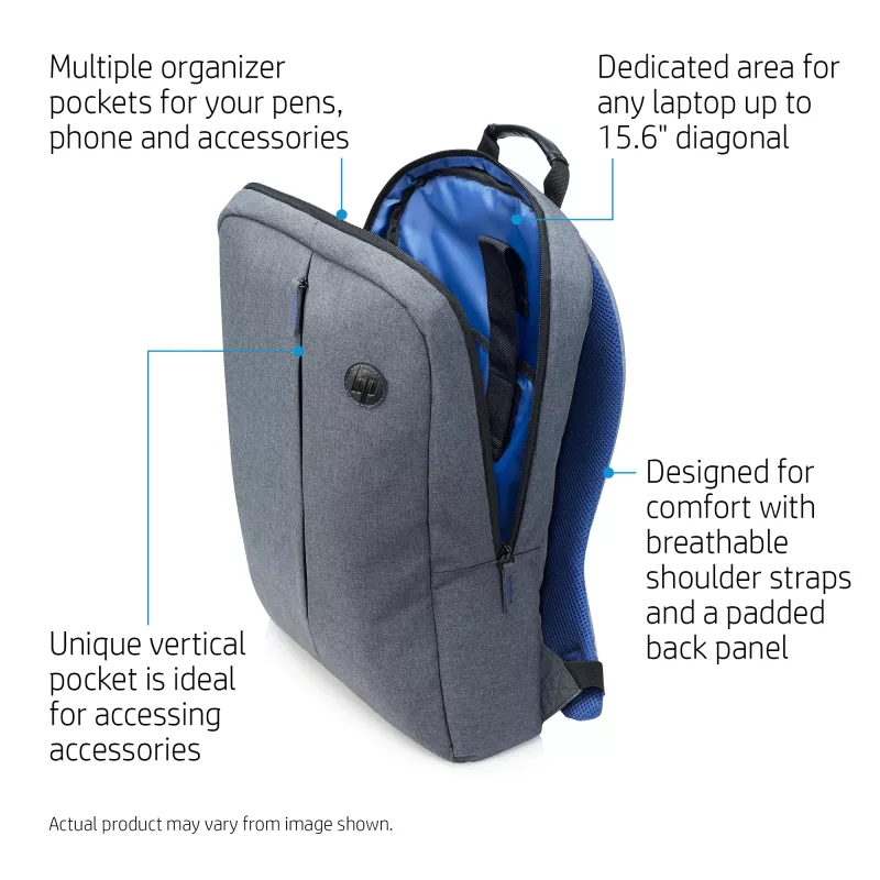 HP 15,6 polegadas Value mochila, mochila, 39,6 cm (15,6 polegadas), alça de ombro, 420 g
