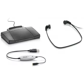 Auscultadores Philips LFH5220 com fios, arco de cabeça, intra-auriculares, preto, prateado