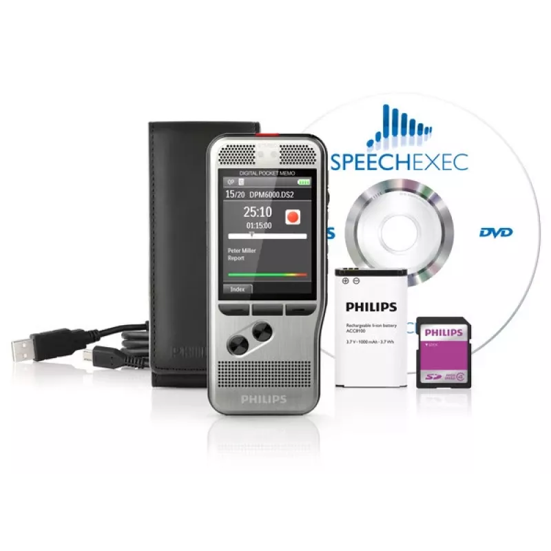 Cartão flash Philips DPM6000 preto, prateado
