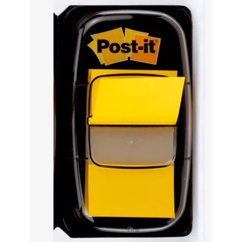 Etiqueta autocolante 3M I680-5 retangular removível amarelo 50 unid.