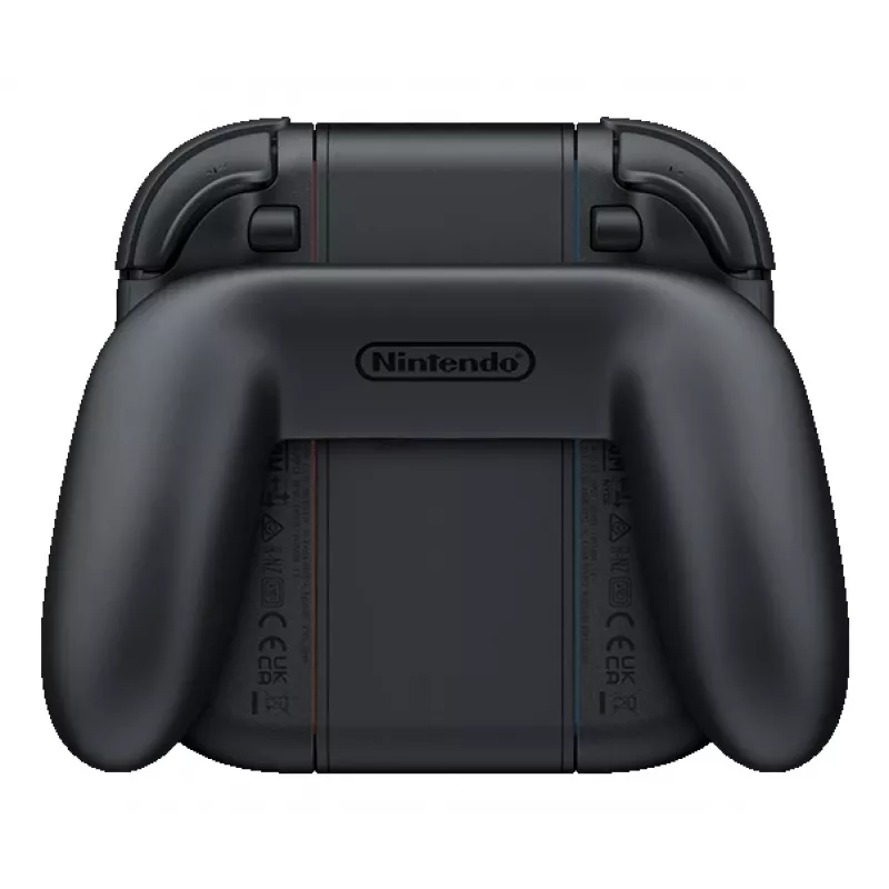 Pega de carregamento Nintendo Joy-Con 2, Nintendo Switch 2, pega para comando, preto, transparente, plástico, Nintendo, Joy-Con 2