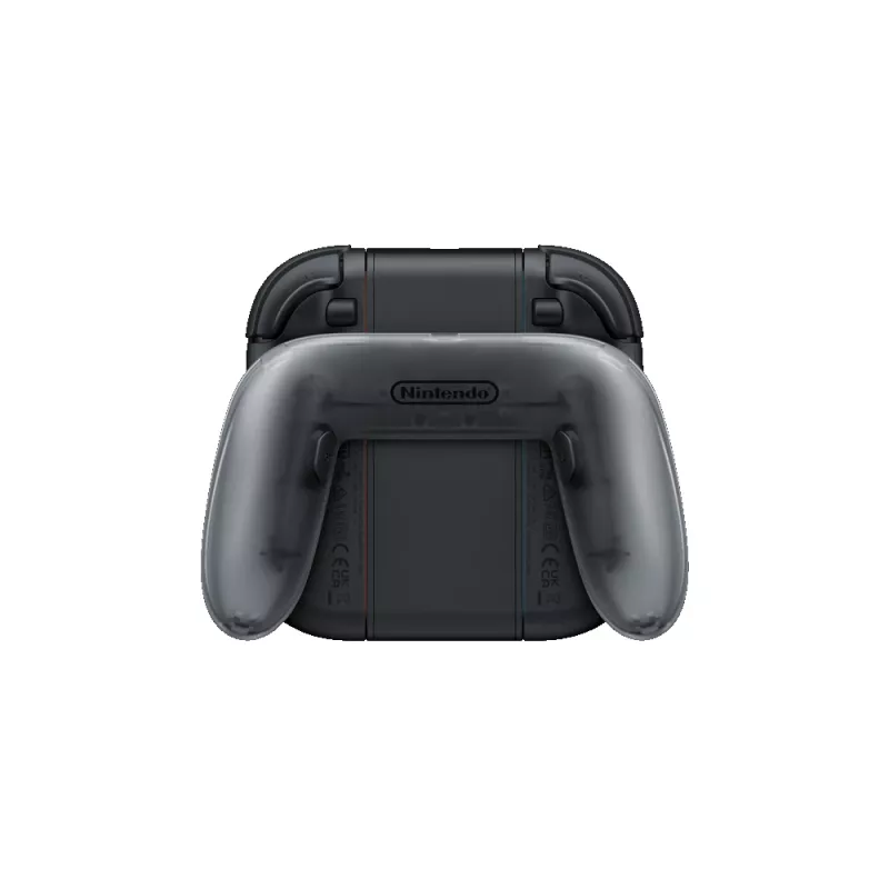 Pega de carregamento Nintendo Joy-Con 2, Nintendo Switch 2, pega para comando, preto, transparente, plástico, Nintendo, Joy-Con 2