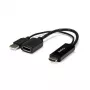 Adaptador HDMI para DisplayPort StarTech.com - 4K 30Hz, 3840 x 2160 píxeis, 1080p, 720p, 120 Hz, preto, MegaChips - STDP2600, conversor de vídeo ativo