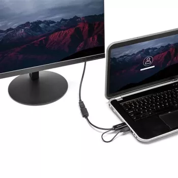 Adaptador HDMI para DisplayPort StarTech.com - 4K 30Hz, 3840 x 2160 píxeis, 1080p, 720p, 120 Hz, preto, MegaChips - STDP2600, conversor de vídeo ativo