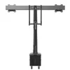 Suporte de secretária StarTech.com para dois monitores – suporte VESA duplo ergonómico para monitores de 32 polegadas (8 kg) – braço transversal para movimento completo sincronizado – altura ajustável – aperto em C/passagem